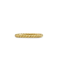 David Yurman 18K Yellow Gold Dy Unity Cable Band Ring