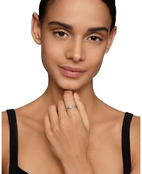 Petite Pavé Heart Ring with Diamonds
