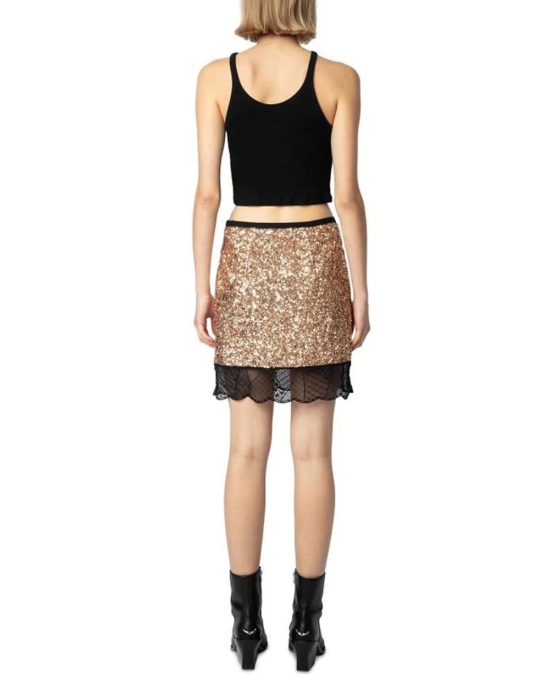 Justicias Sequin Mini Skirt