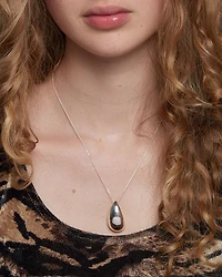 Moondrop Chain Necklace Sterling Silver