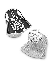 Recessed Matte Darth Vader Head Cufflinks