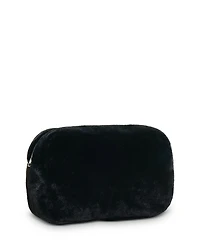 Noor Leopard Faux Fur Jumbo Pouch