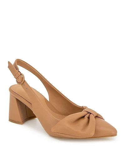 Gentle Souls by Kenneth Cole Women's Diana Bow Slingback Pumps