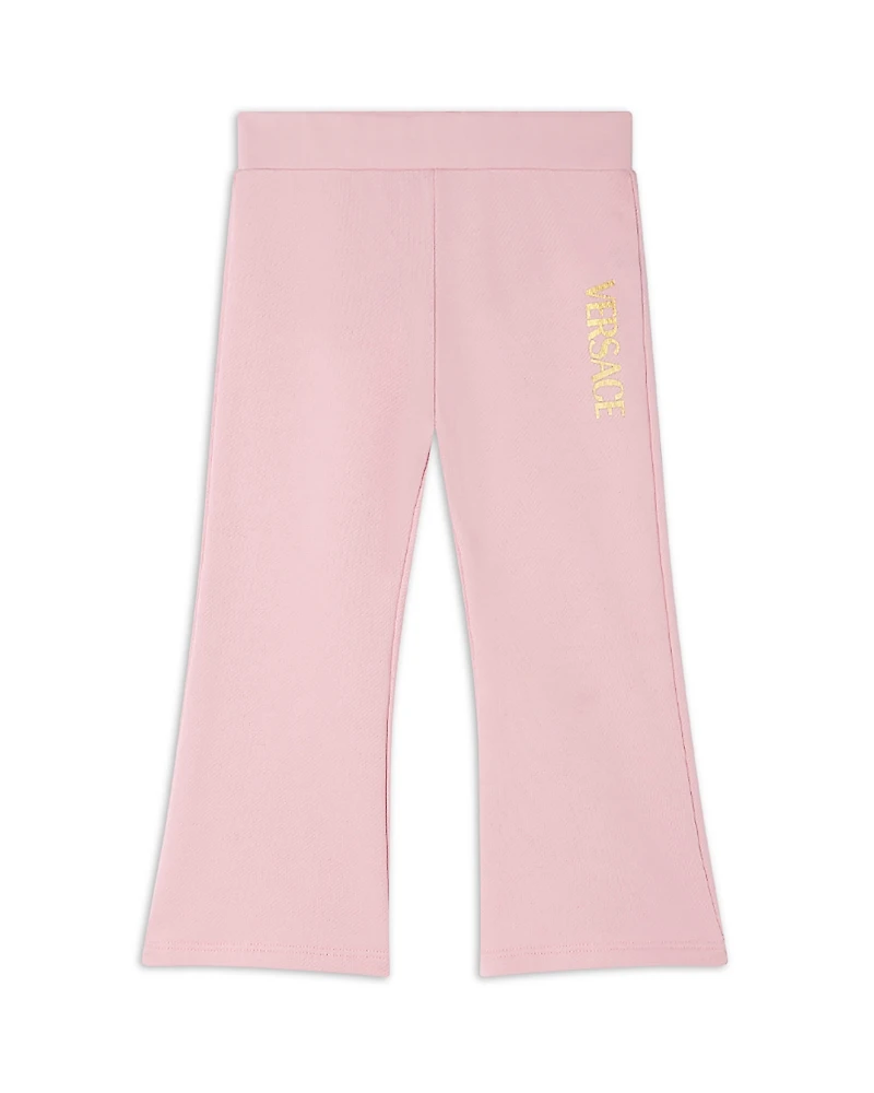 Versace Girls' Felpa Laminated Logo Graphic Sweatpants - Baby, Little Kid