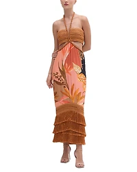 PatBO Bananier Rope Trim Maxi Dress