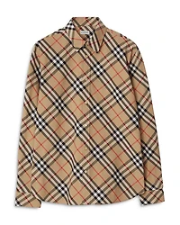 Classics Cotton Poplin Check Regular Fit Button Down Shirt