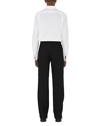 Sherfield Cotton Stretch Equestrian Knight Embroidered Check Trimmed Slim Fit Button Down Shirt