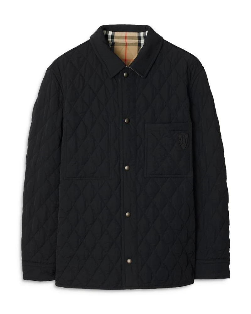Classics Nylon & Cotton Quilted Reversible Shirt Jacket
