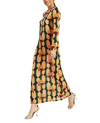 Long Sleeve Swing Dress Arcturus Blue Petrol