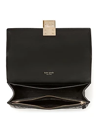 Deco Plaid Tweed Chain Shoulder Bag