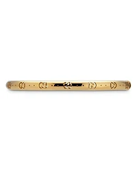 18K Yellow Gold Icon Logo Double G Cut Out Bangle Bracelet