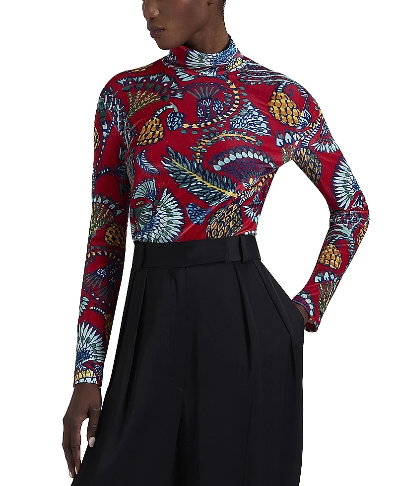 La DoubleJ Sicomore Red Turtleneck Top