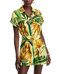 Farm Rio Bananart Belted Romper