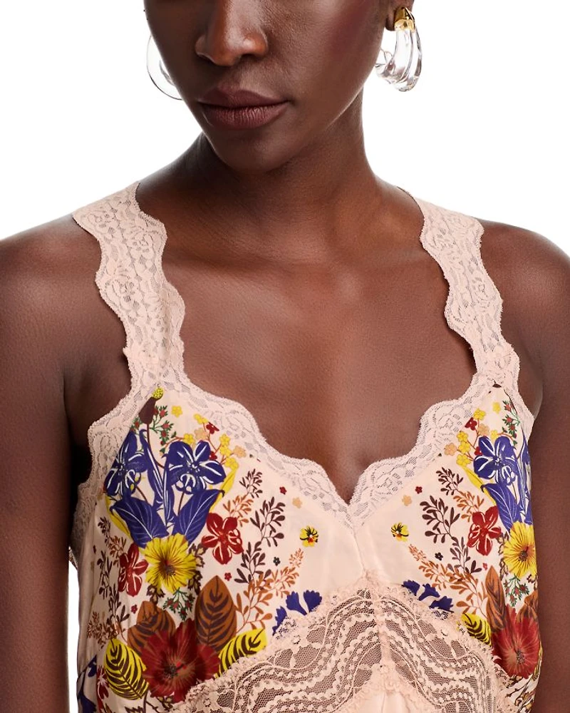 Floral Lace Slip Dress