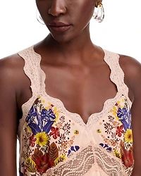 Floral Lace Slip Dress
