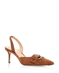 Veronica Beard Women's Roxy Buckle Slingback Pumps