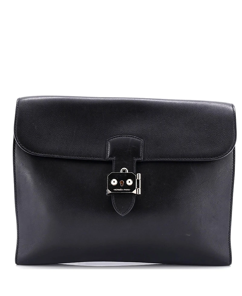 Pre-Owned Hermes 29 Sac a Depeches Messenger Bag Evergrain