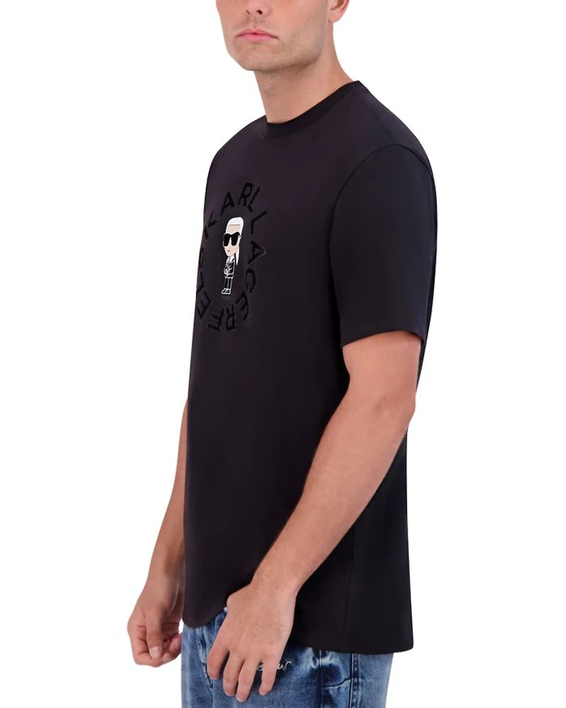 Little Karl Circle Logo Tee