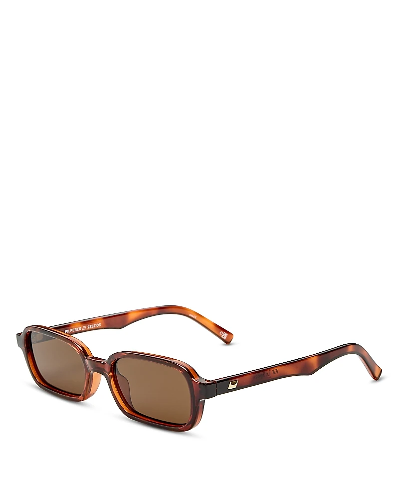 Le Specs Pilferer Rectangle Sunglasses, 53mm