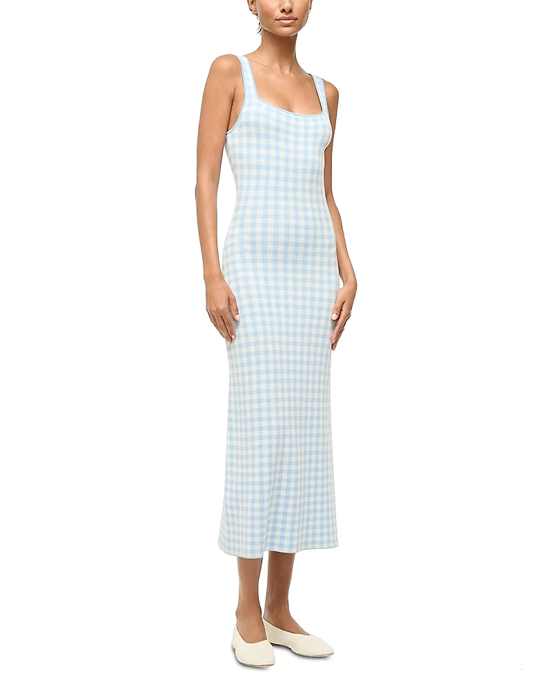 Staud Katie Gingham Dress