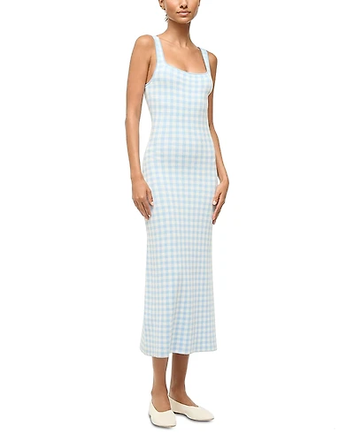 Staud Katie Gingham Dress