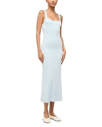 Staud Katie Gingham Dress