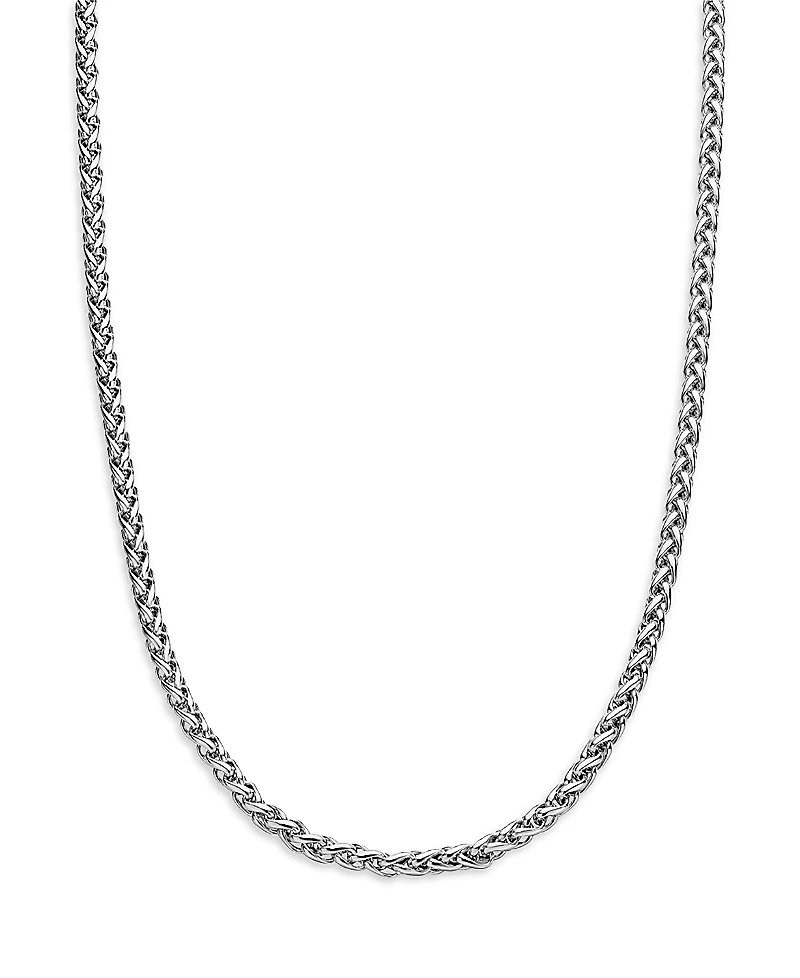 David Yurman Sterling Silver Wheat Chain Necklace