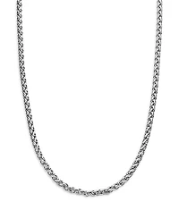 David Yurman Sterling Silver Wheat Chain Necklace