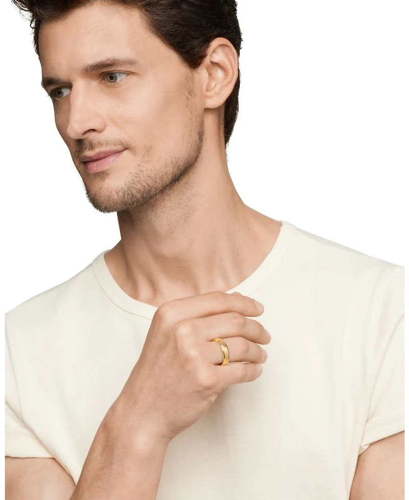 Men's Classic Band Ring 18K Yellow Gold