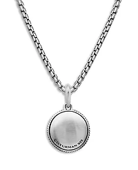 Men's Maritime Compass Amulet with Black Diamond