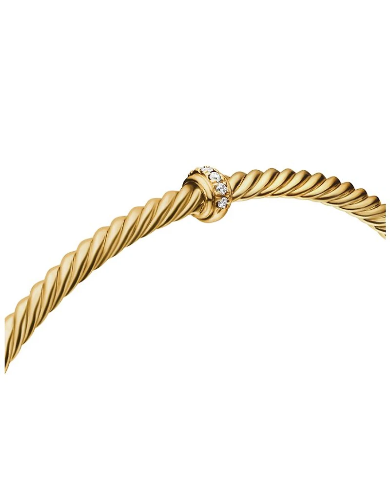 Renaissance Center Station Bracelet with Diamonds 18K Gold