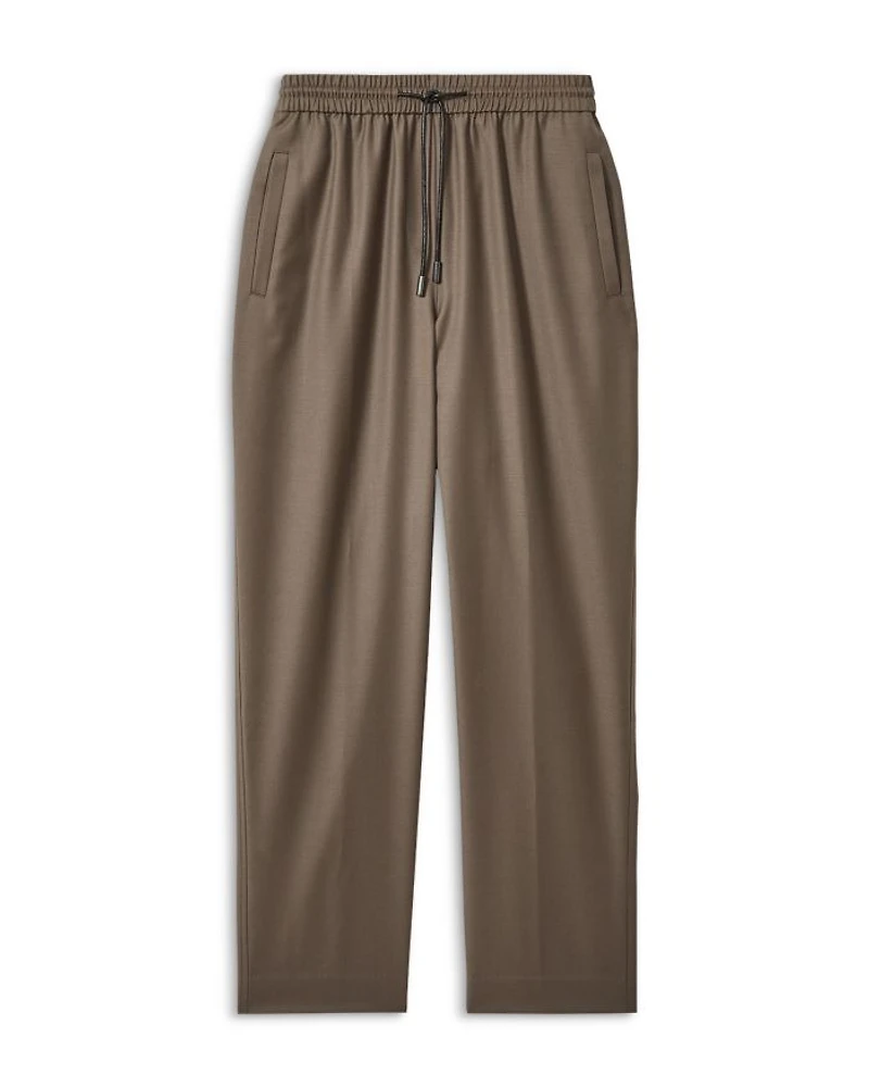 Tie Waist Tapered Pants