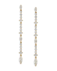 Cassi Cubic Zirconia Marquis & Round Linear Drop Earrings