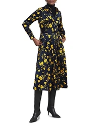 Amelia Satin Shirt Dress