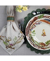 Forest Walk Café Au Lait Napkin with Animals