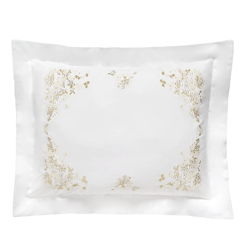 Dea Palm Beach Ibla Embroidered Sateen Standard Sham
