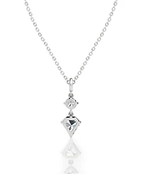 Duo Drop Pendant 14K Yellow Gold, 1.0ctw Round Brilliant & Shield Lab Grown Diamonds, 18-20"