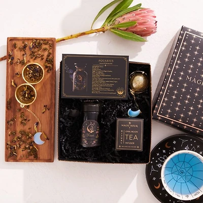 Astrology Minded Mini Gift Set with Opal Moon Strainer, Pisces
