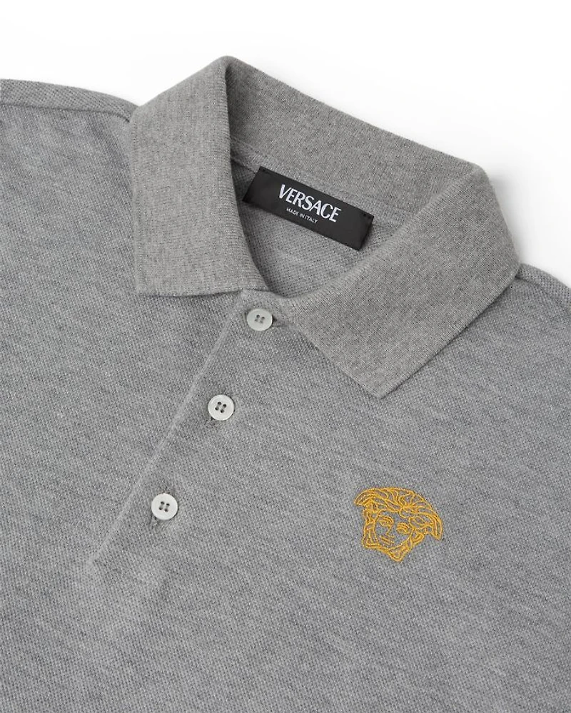 Boys' Piquet Medusa Outline Polo - Little Kid, Big Kid