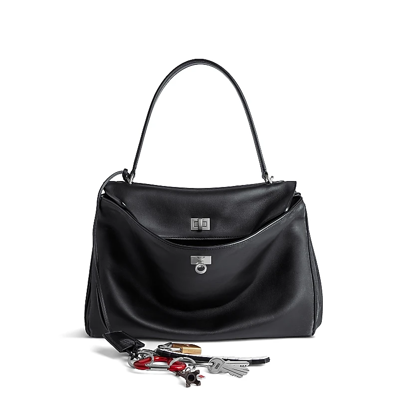 Balenciaga Rodeo Handbag Used Effect with One Charm