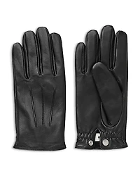 Sandro Leather Fleece Lined Gloves