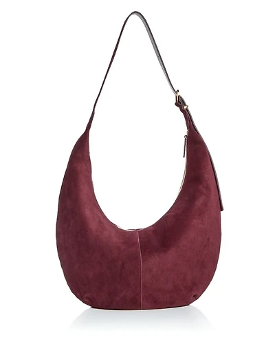 Slouch Suede Hobo Shoulder Bag