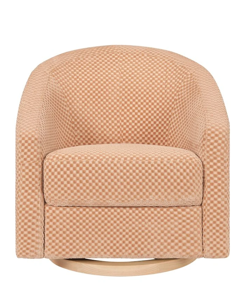 Madison Swivel Glider Velvet Checker