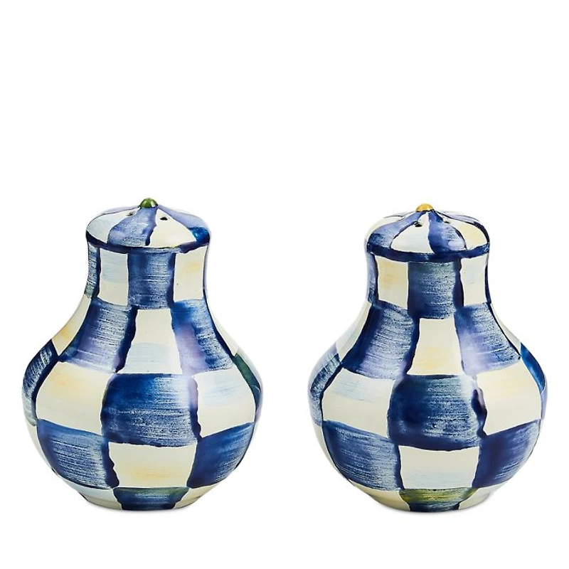 Royal Check Salt and Pepper Shaker Set