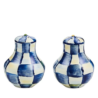 Royal Check Salt and Pepper Shaker Set