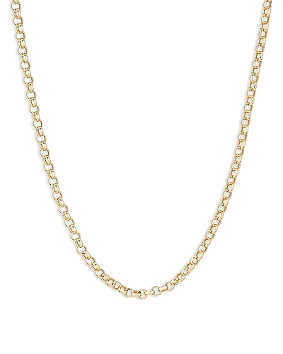 Adina Reyter 14K Yellow Gold Round Cable Link Chain Necklace, 17-18