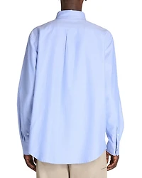 Cotton Embroidered Logo Button Down Shirt