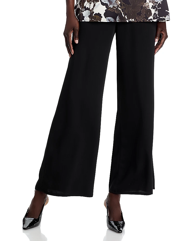 Caroline Rose Crepe Wide Leg Pants