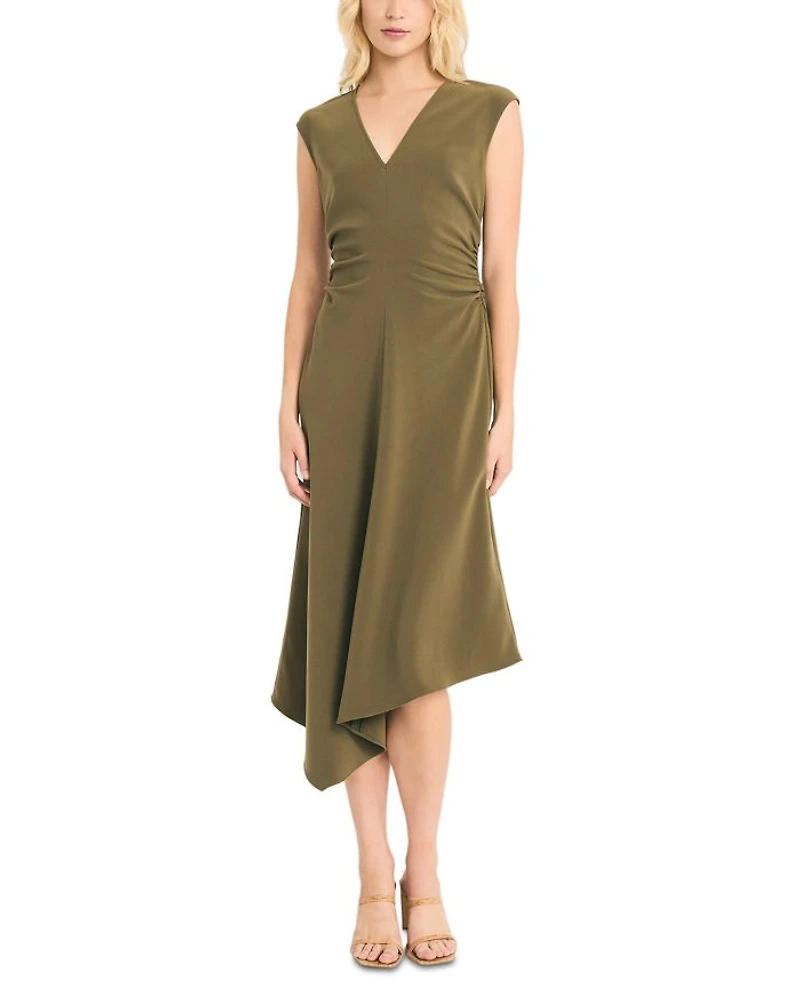Asymmetrical Midi Dress