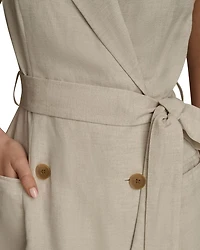 Belted A Line Midi Dress